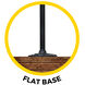 Baytown II 83 inch Black Lamp Post Set, Solar