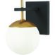 Alluria 1 Light 6 inch Weathered Black W/Autumn Gold Wall Sconce Wall Light