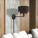Sentosa 15.25 inch 60.00 watt Black Swing Arm Wall Lamp Wall Light