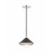 Marnie 1 Light 8 inch Polished Nickel Pendant Ceiling Light in Polished Nickel and Black