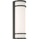 Cove Dual Voltage 6 inch Black Wall Sconce Wall Light