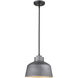 Barnes 1 Light 12 inch Gray Exterior Convertible Pendant