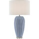Bluestar 33 inch 150 watt Light Blue and Clear Table Lamp Portable Light