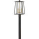 Walker 3 Light 20.75 inch Buckeye Bronze with Heritage Brass Outdoor Post Mount Lantern in Non-LED