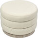 Jayne 16.5 inch Ivory Accent Stool