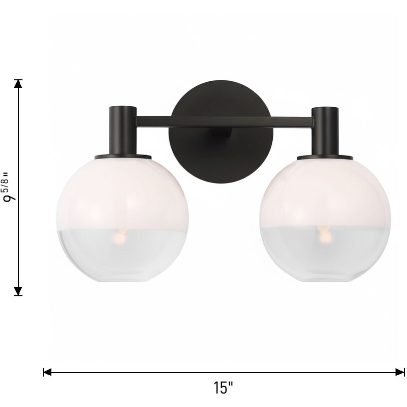 Sean Lavin Torian 2 Light 15 inch Burnished Brass Bath Vanity Wall Light