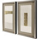 Blanco Pluma White and Metallic Framed Art, The Studio