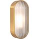 Montreal 1 Light 10.83 inch PVD Brushed Brass Coastal Wall Light