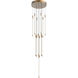 Motif Multi Pendant Ceiling Light in Brushed Gold