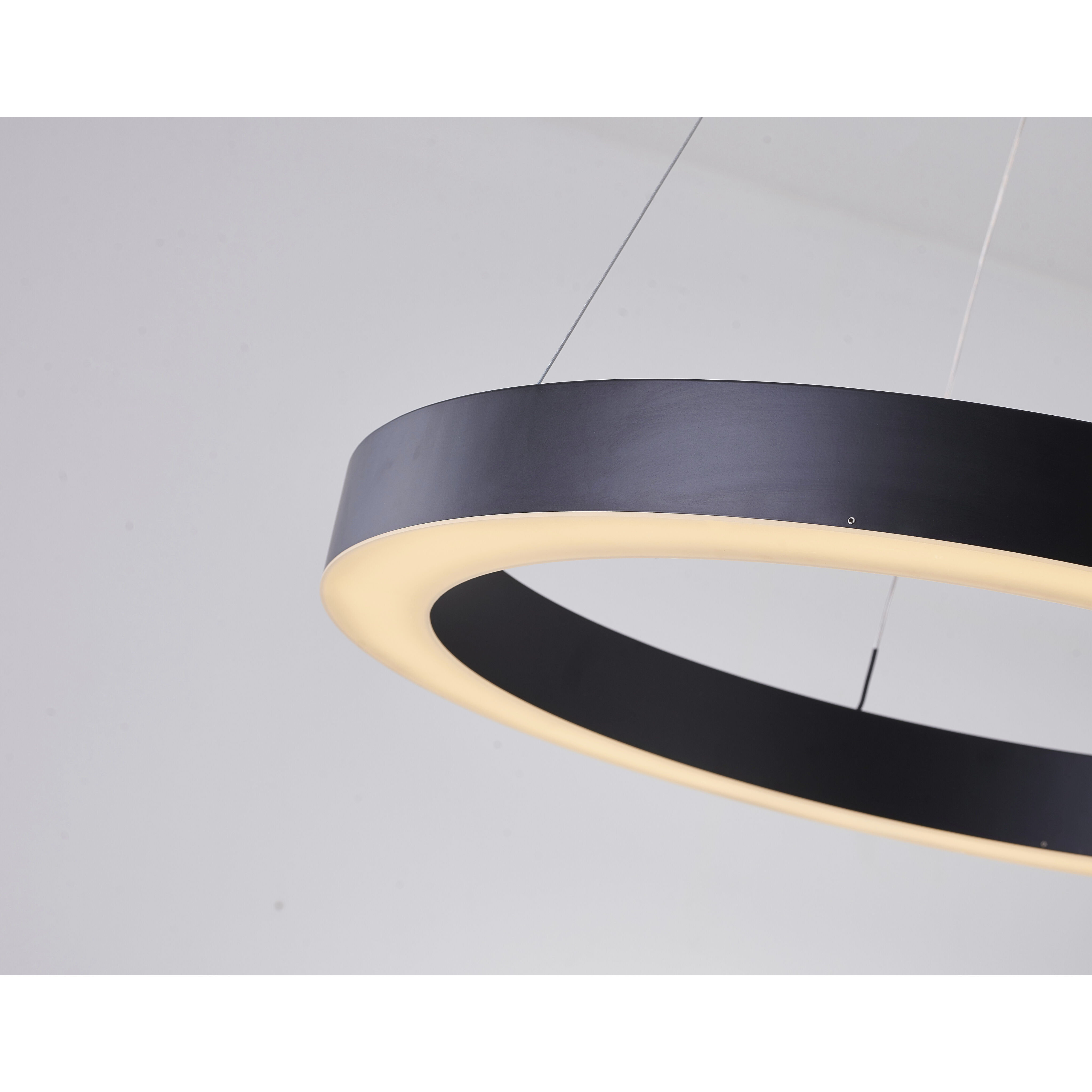 Canada LED 33.4 inch Matte Black Chandelier Ceiling Light