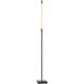 Piper 72 inch 12.00 watt Black and Antique Brass with Black Marble Floor Lamp Portable Light