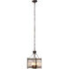 Glenn 4 Light 14 inch Bronze and Oil Rubbed Bronze Chandelier Ceiling Light, Small