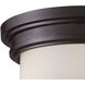 Flushmounts 2 Light 13 inch Oil Rubbed Bronze Flush Mount Ceiling Light