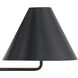 Xavier 4 Light 54 inch Matte Black Linear Chandelier Ceiling Light