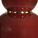 Gourd 30.5 inch 150 watt Burgundy Glaze and Antiqued Brass Table Lamp Portable Light
