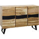 Cevilla 48 X 16 inch Light Brown and Black Sideboard