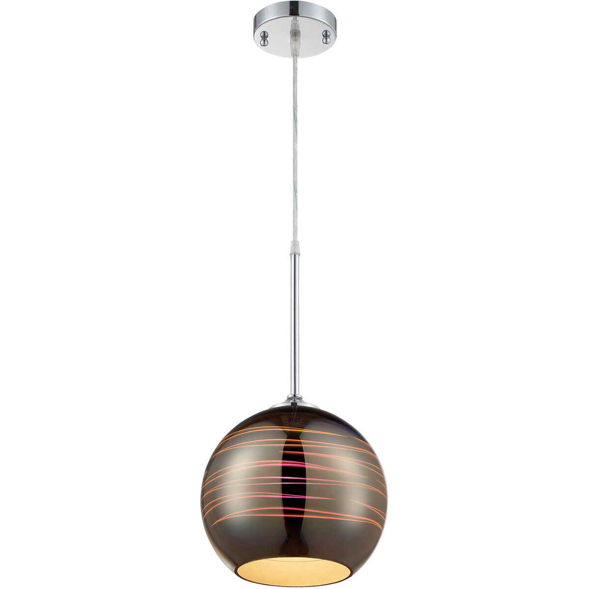 Spacey 1 Light 9.5 inch Polished Chrome Pendant Ceiling Light
