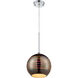 Spacey 1 Light 9.5 inch Polished Chrome Pendant Ceiling Light