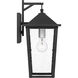 Stoneleigh 1 Light 17 inch Mottled Black Outdoor Wall Lantern