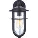 Voyage 1 Light 13 inch Midnight Outdoor Wall Lantern