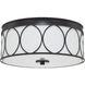 Rylann 3 Light 15 inch Matte Black Flush Mount Ceiling Light