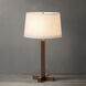 Swiss Cross 29 inch 9 watt Dark Walnut and Weathered Brass Table Lamp Portable Light