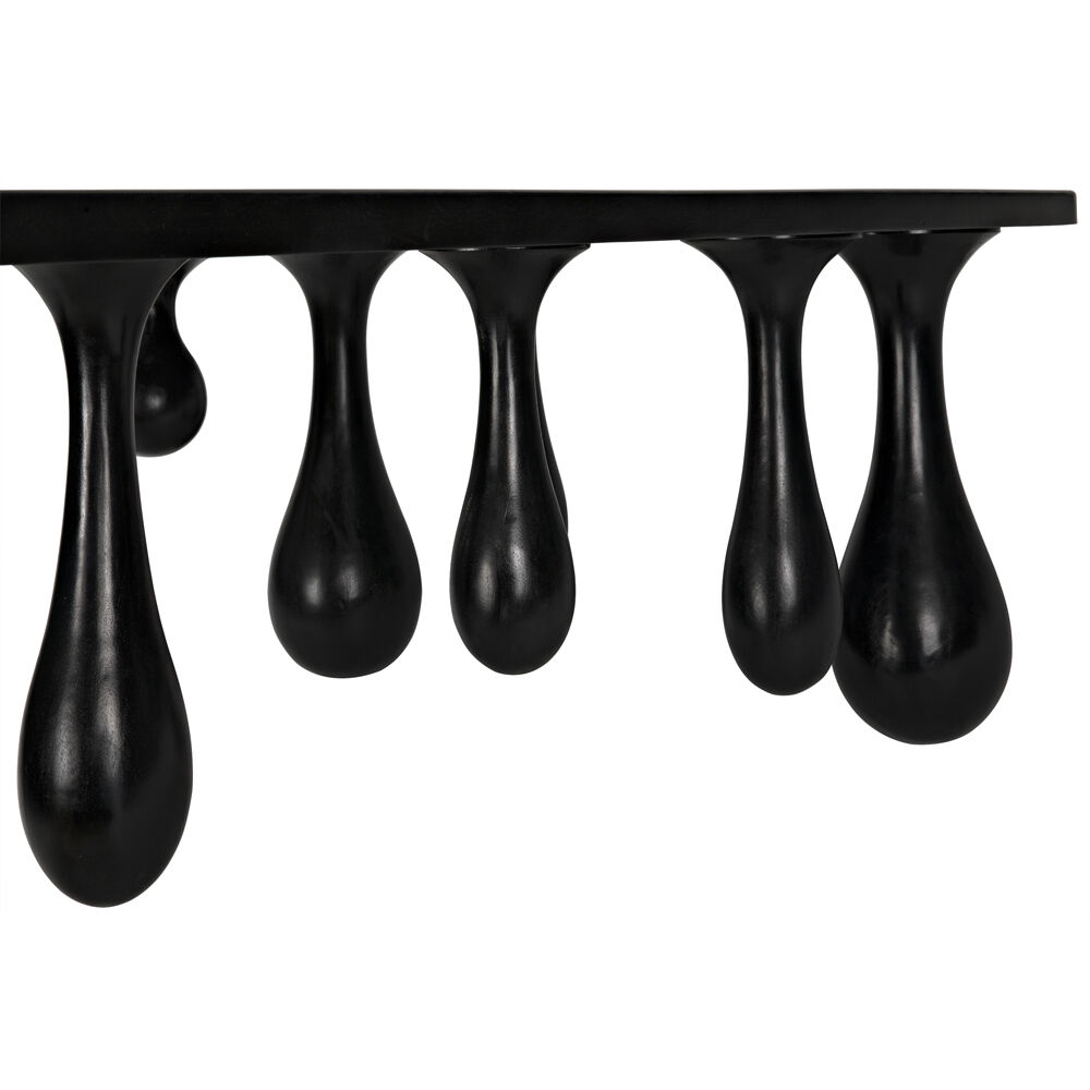 Drop 64 X 33 inch Hand Rubbed Black Coffee Table