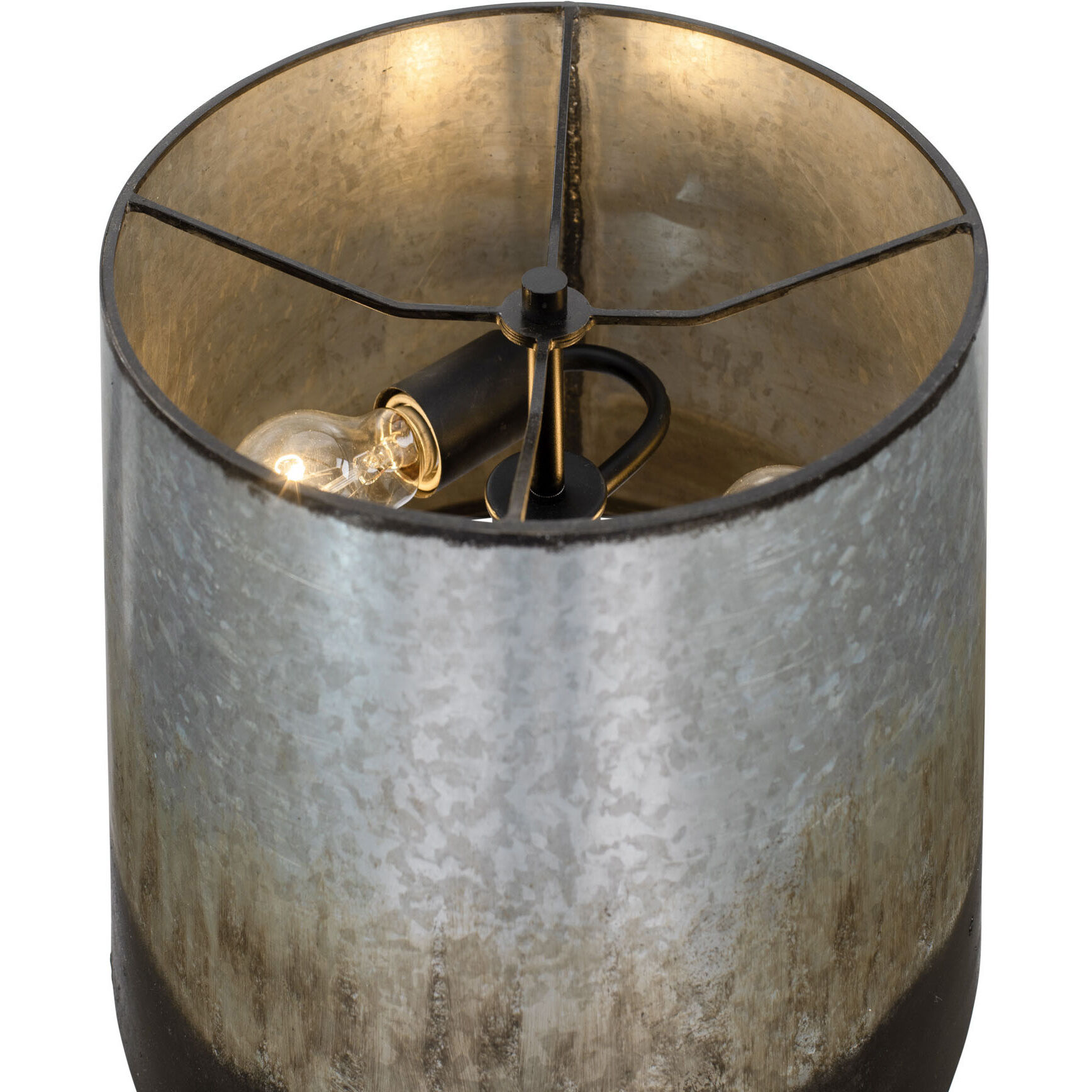 Cannery 33 inch 60 watt Ombre Galvanized Buffet Table Lamp Portable Light