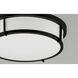 Rogue 3 Light 17 inch Black Flush Mount Ceiling Light