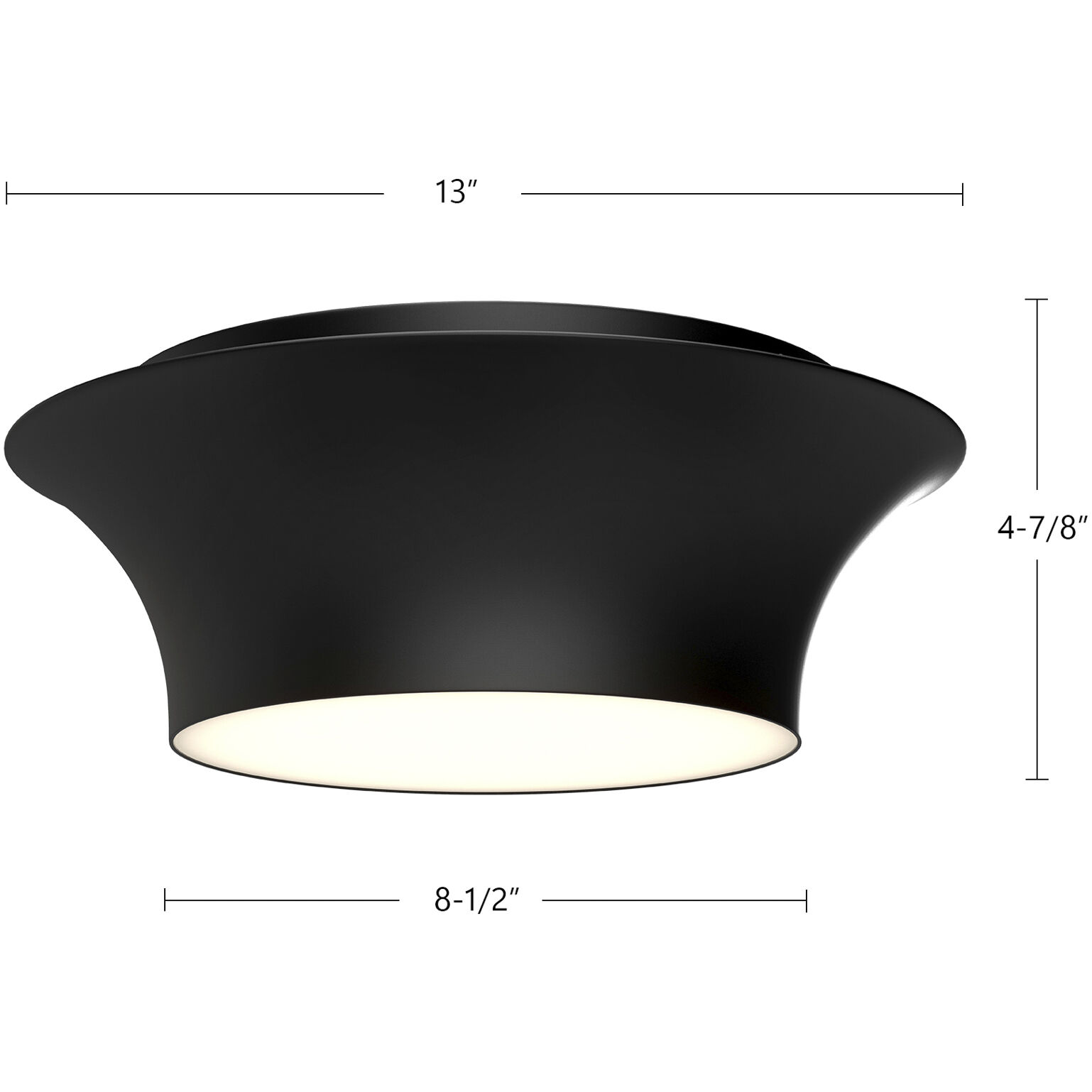 Alora Mood Emiko 2 Light 13 inch Matte Black Flush Mount Ceiling Light