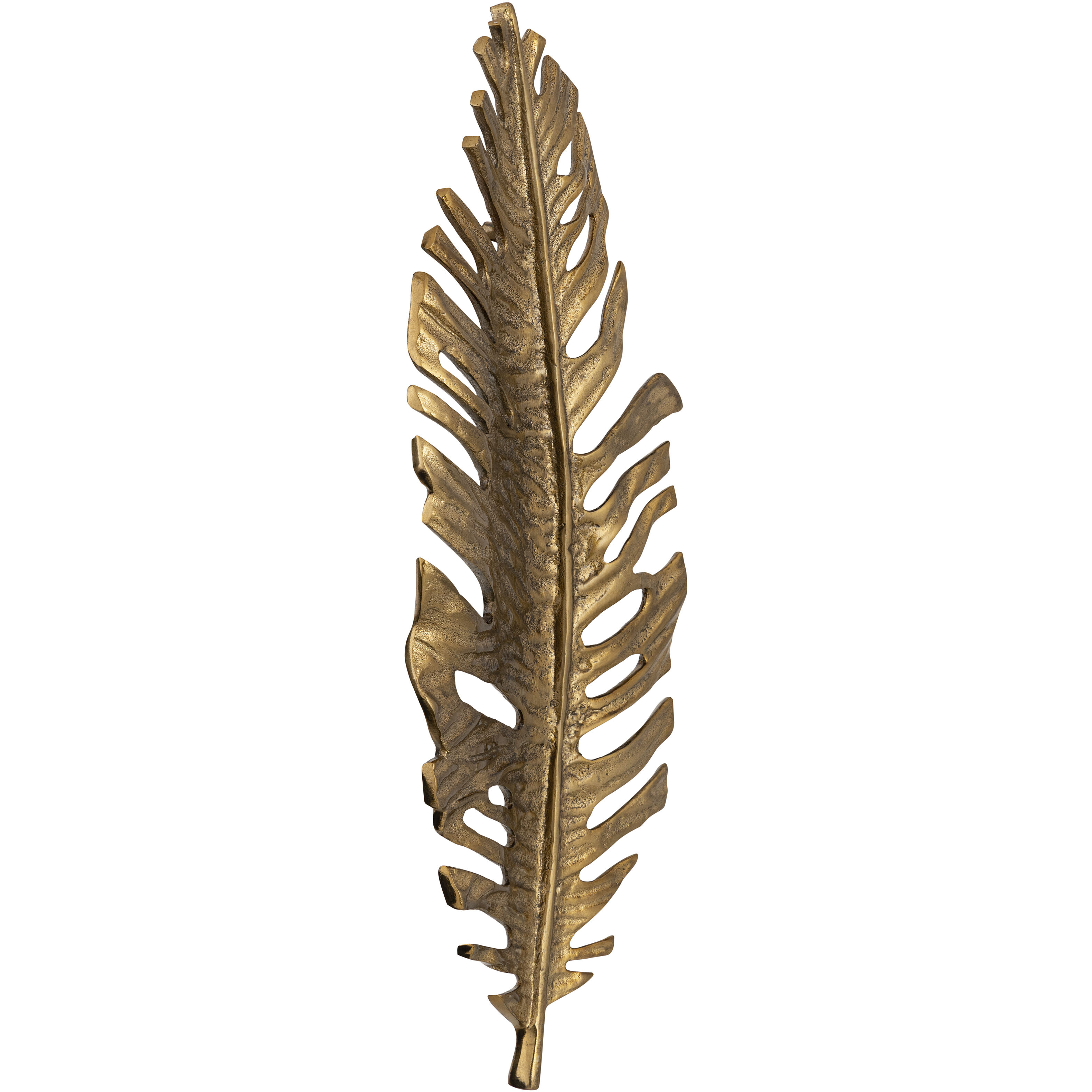 Sago Leaf Antique Gold Dimensional Wall Art