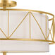 Birkleigh 4 Light 24 inch Classic Gold Flush Mount Ceiling Light