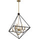 Louvre 8 Light 29 inch Western Bronze Foyer Chandelier Ceiling Light 