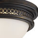 Georgia 2 Light 13 inch Golden Bronze Flush Mount Ceiling Light