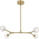 Zayne 4 Light 29 inch Gold Pendant Ceiling Light