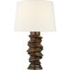 Visual Comfort Signature Collection Julie Neill Karissa 28.75 inch 15 watt Antique Bronze Leaf Table Lamp Portable Light, Medium JN3005ABL-L - Open Box