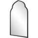 Kenitra 40 X 24 inch Matte Black Arch Wall Mirror