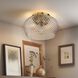 Adeline 3 Light 14 inch Modern Brushed Gold Flush Mount Ceiling Light