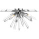 Burst 4 Light 24.75 inch Chrome Flush Mount Ceiling Light in 22