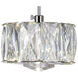 Milan LED 4 inch Chrome Down Mini Pendant Ceiling Light