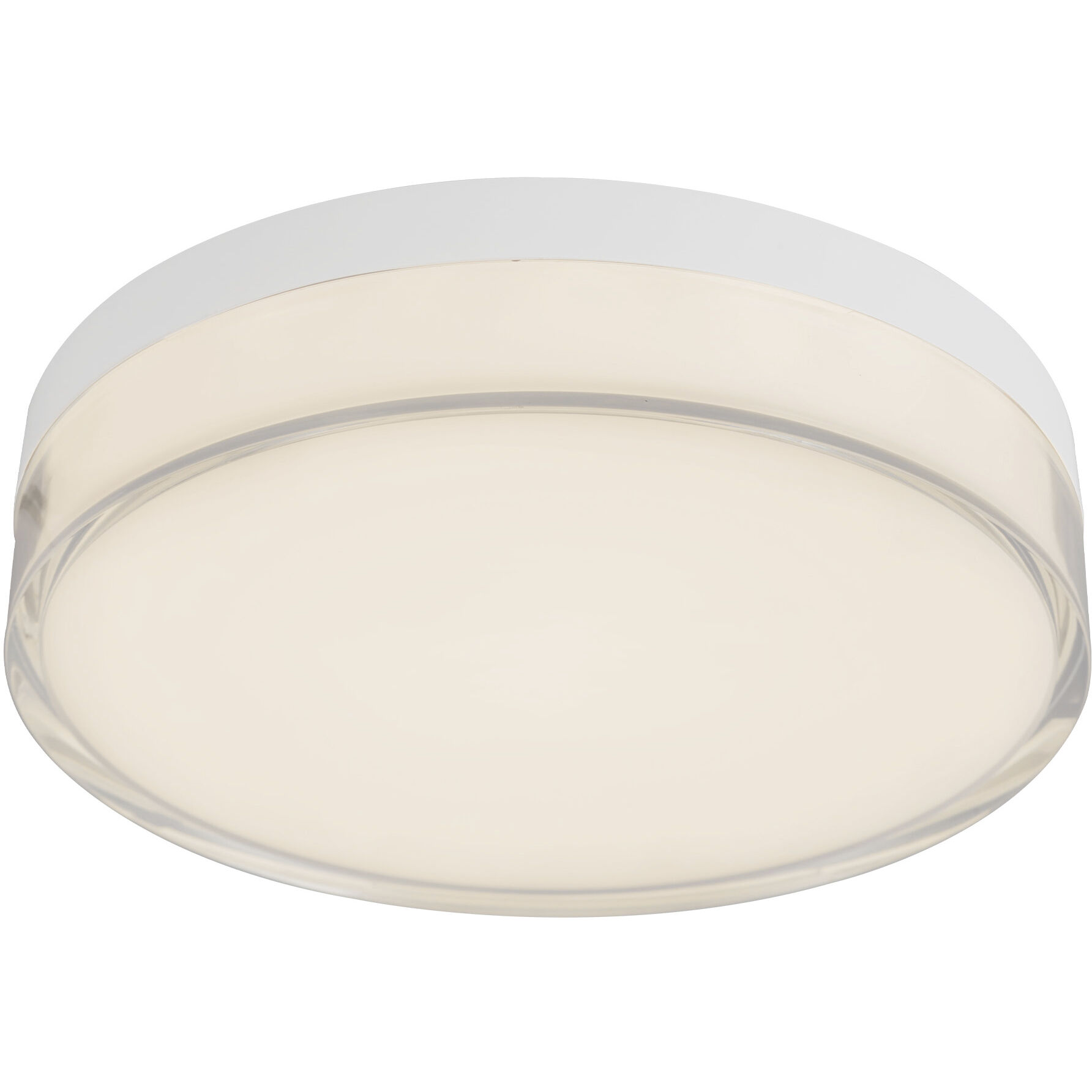 Quara 7 inch White Flush Mount Ceiling Light