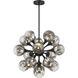 Matisse 16 Light 22 inch Matte Black Chandelier Ceiling Light