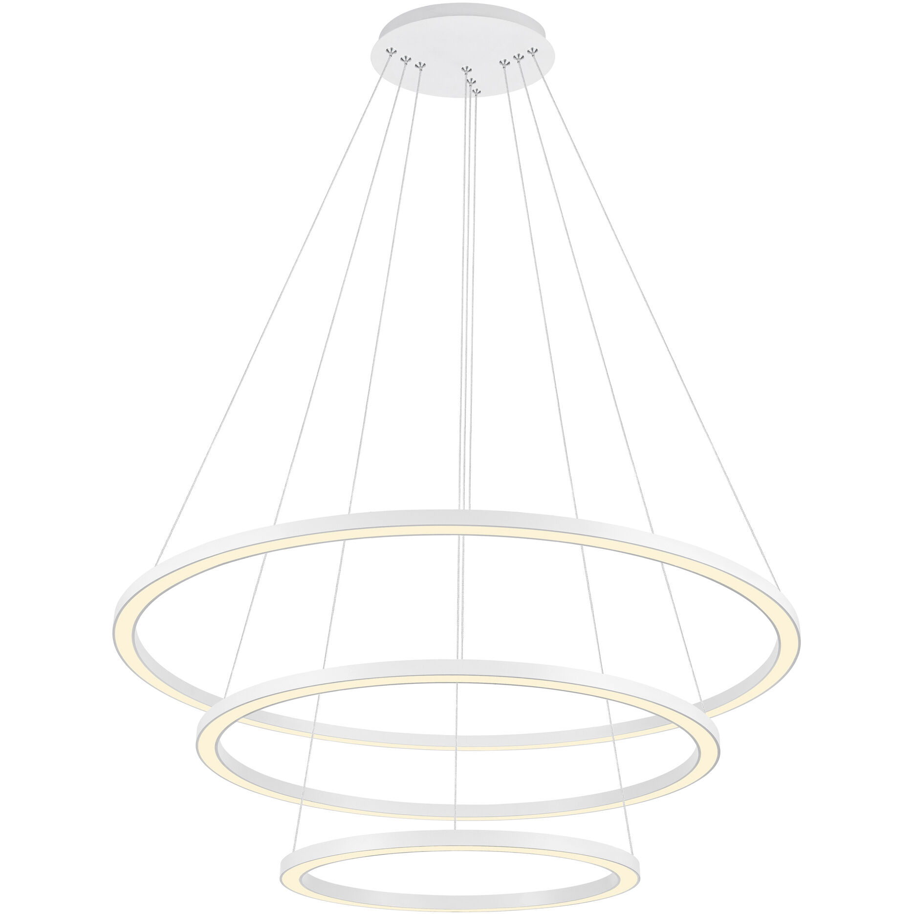 Chalice LED 31 inch White Chandelier Ceiling Light