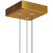 Stagger LED Brass Mini Pendant Ceiling Light