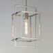 Gridline 1 Light 8 inch Satin Nickel Single Pendant Ceiling Light