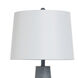 Conical 31.5 inch 150.00 watt Denim Washed Table Lamp Portable Light