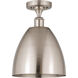 Ballston Dome 1 Light 9 inch Brushed Satin Nickel Semi-Flush Mount Ceiling Light
