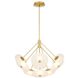 Helios 9 Light 41 inch Antique Brass Chandelier Ceiling Light