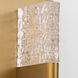 Gamma 1 Light 4.75 inch Brushed Brass Wall Mount Wall Light