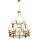 Nevis LED 36 inch French Gold Chandelier Ceiling Light